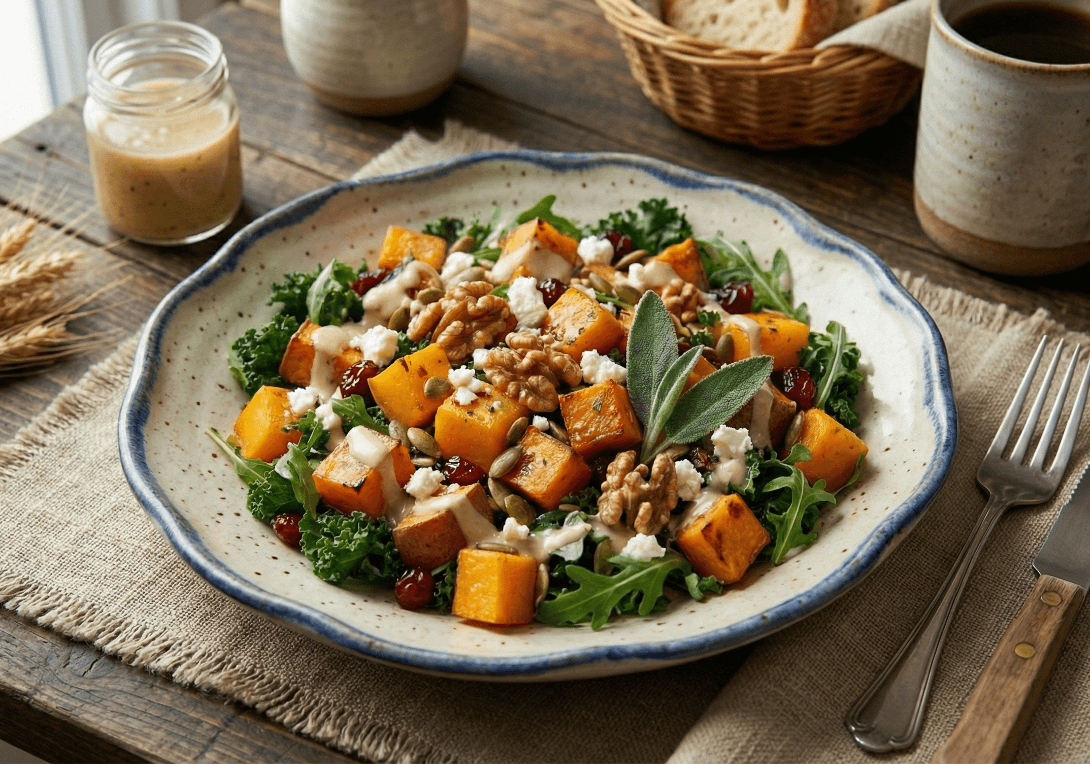 Squash & Walnut Salad